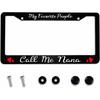 License Plate Frame Registered Nurse Stainless Steel License Plate Frame With 2 Holes & Free Screws 12.2 X 6.3 Inches