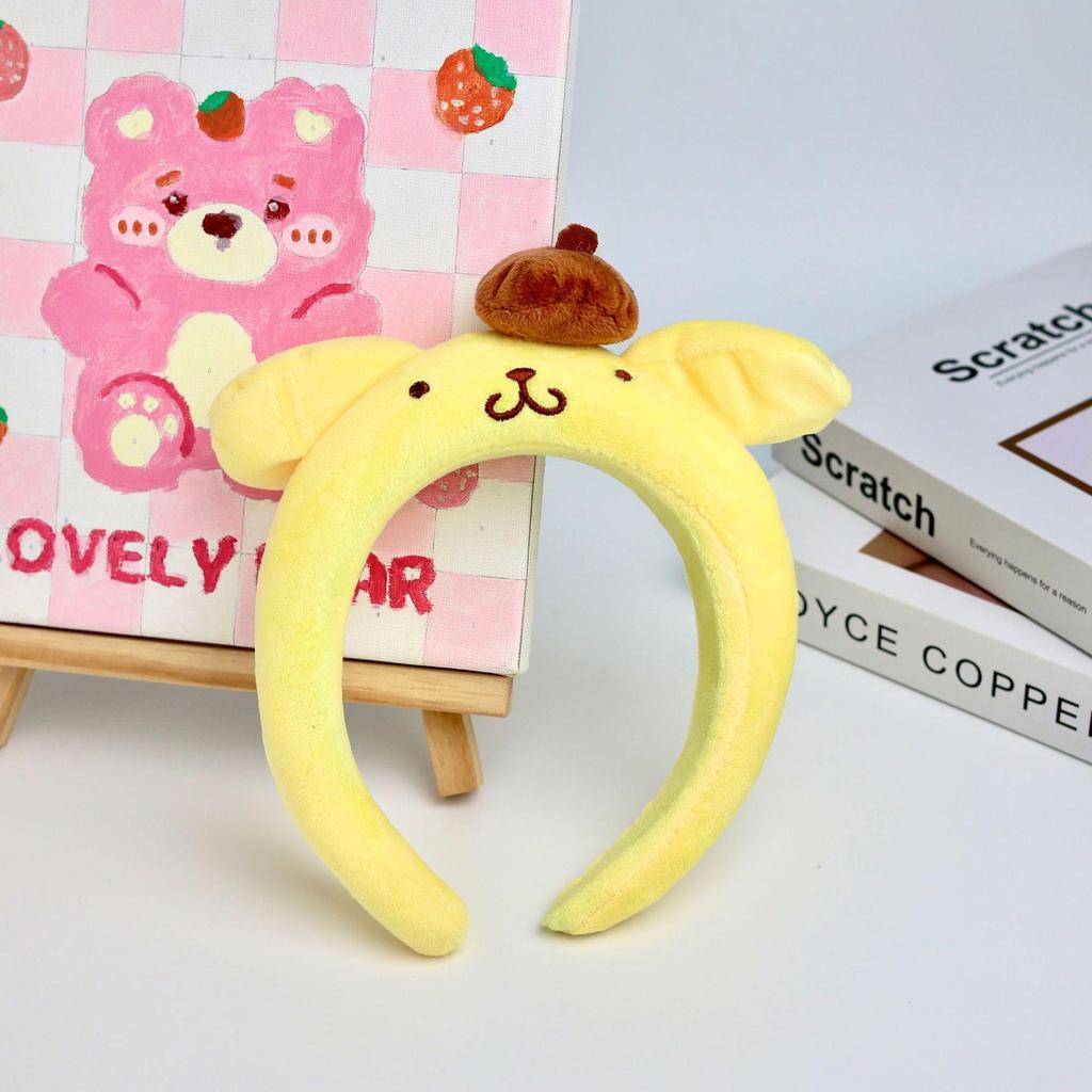 Sanrio Kuromi Kids' Headband, 3D Cartoon Non-slip Hair Accessory for Face Washing
