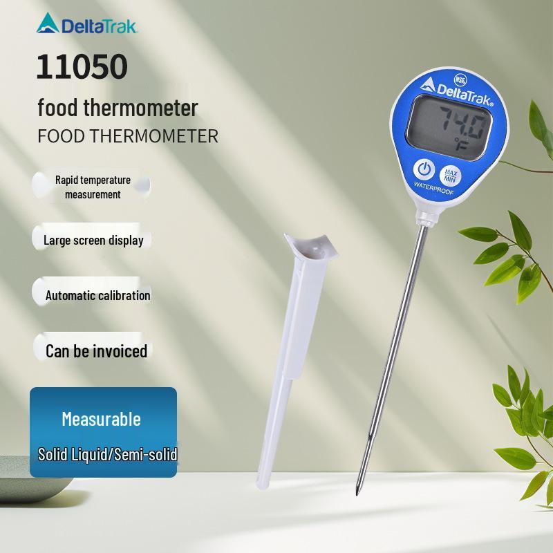 DeltaTRAK11050 Waterproof Auto-Calibrating Industrial Food Thermometer Automatic Calibration