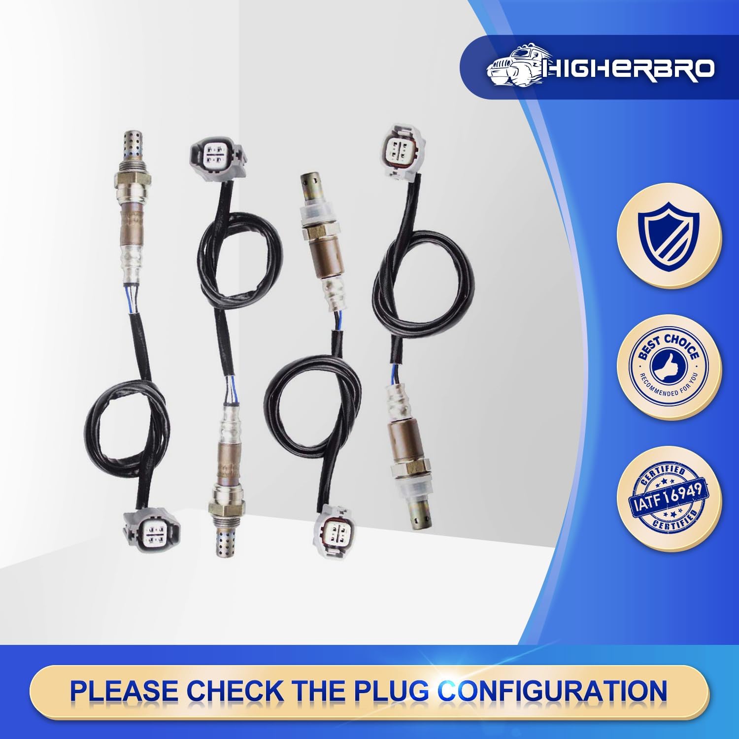 

4PCS Oxygen O2 Sensor 1 & 2 for 1999-2009 Jaguar X-Type XJ8 XJR XK8 XKR Super V8 Vanden Plas; 2003-2008 S-Type Upstream + Downstream