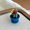 Cartoon Potted Cactus Fridge Magnet Resin 3D Mini Potted Plants Refrigerator Magnet Kitchen Home Office Decoration
