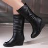 Autumn and winter new platform Martin boots women's spring and autumn single boots trendy Chelsea medium boots