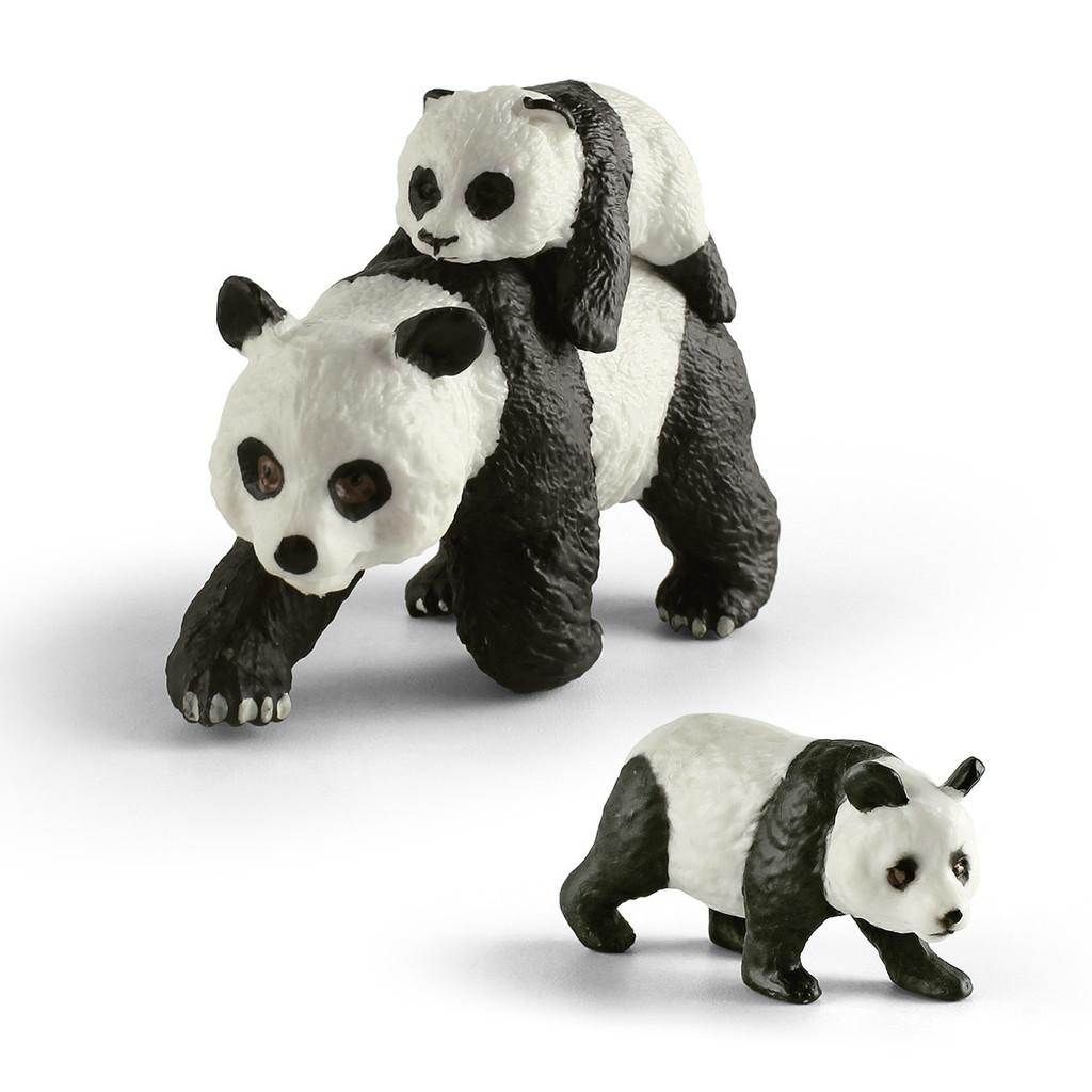 Adorable Pvc Cuddly Panda And Baby Cub Static Model Toy For Animal Lovers