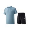 Training Suit Summer Casual Sports Set Men Suit Cloud-Blue 952627202-7