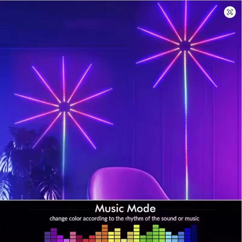 USB‑Powered LED Indoor Romantic Firework Night Light, Color‑Changing Atmosphere Lamp, Birthday Gift for Girlfriend