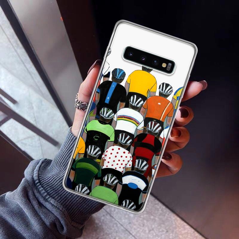 BIKE Cycling Art Phone Case For Samsung Galaxy S26 S25 Edge S24 S23 Ultra S22 Plus S21 S20 FE Soft TPU Back Cover Funda Galaxy S