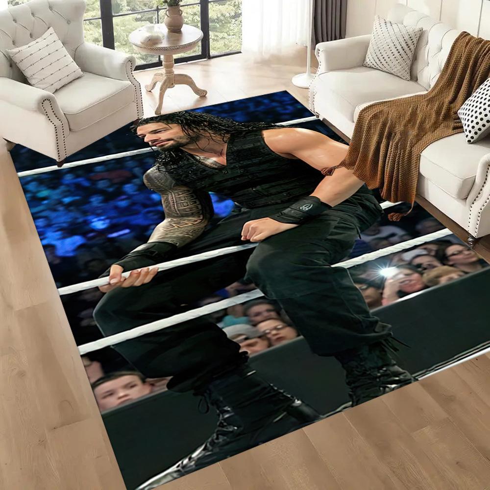 Roman Reigns2 Square Rugs Are a Great Choice for Living Rooms, Bedrooms, Home Décor, and As Gifts.