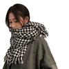 New Houndstooth Plaid Scarf for Women in Winter Versatile Korean Style High End Warm Scarf Student Ins Style Scarf