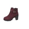 Plus Size Rivet Retro Martin Boots - Women's Autumn/Winter 2025 Chunky Heel Short Tube British Style.