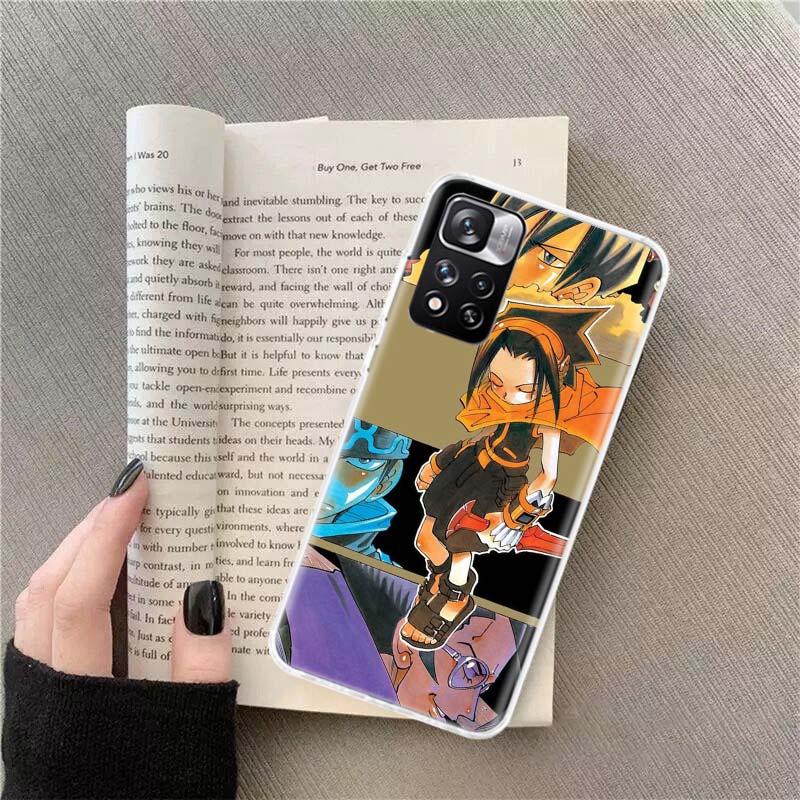 Anime Shaman King Phone Case For Xiaomi Redmi Note 14 13 Pro Plus 5G Cover 13C 14C 12 12C 9 9T 9C 10 10C 8 7 6 10A 9A Pro Coque