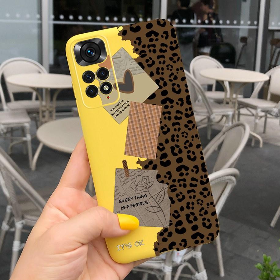 For Xiaomi Redmi Note 11 Case 2022 Slim Silicone Soft Flower Phone Cover For Xiaomi Redmi Note 11S Bumper Note11 Pro Plus Fundas
