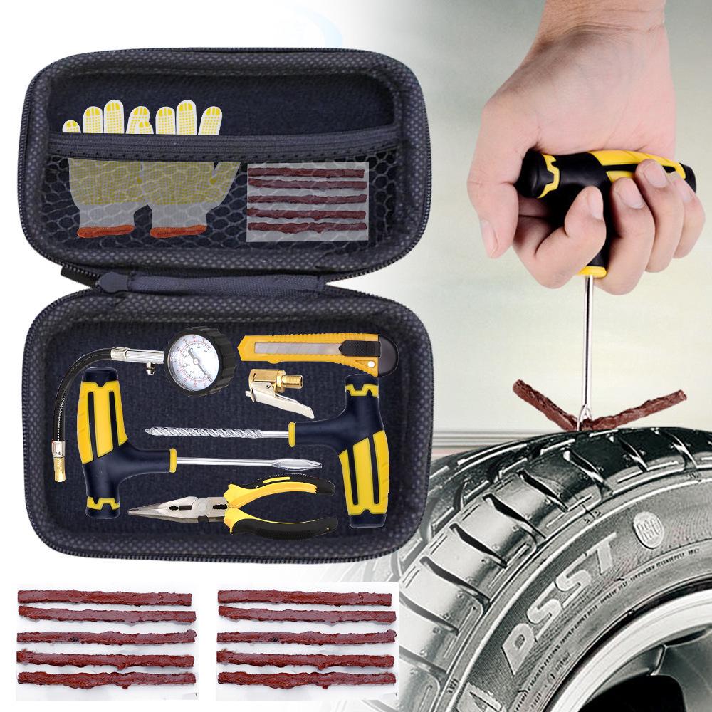 Rapid Repair Kit: Car & Motorcycle Tire Vacuum Glue and Emergency Tool Set