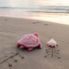 Peluche Ptipotos tortue maman bébé rose