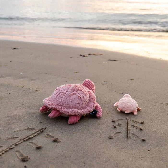 Peluche Ptipotos tortue maman bébé rose