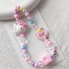 Acrylic Beaded Phone Lanyard with Charm, Chain Strap for Bag and Camera