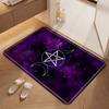 Dark Baphomet Grimoire Pentagram Patterned Rug Durable Stainresistant Easyclean Carpet For Bathroom Kitchen Home Decor Valentine'S Day Gift