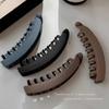 Frosted Black Vertical Banana Clip for Thick Hair - High Ponytail 2025