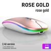 Rechargeable Dual-Mode Wireless Bluetooth Mouse with Custom Logo - Silent & Luminous for Business and Gaming