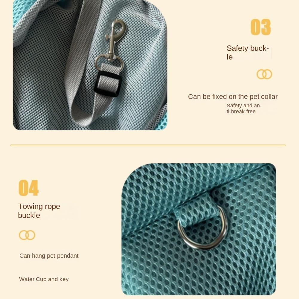 Tote Draagtas Benodigdheden Huisdier Crossbody Schoudertas Mesh Polyester Ademend Kat Puppy Sling Tas