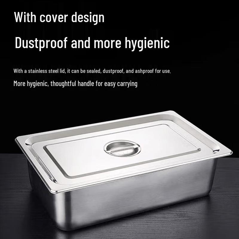Shengjia Commercial 304 Stainless Steel Insulated Food Pan with Lid