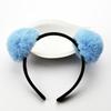 Plush Hair Hoops Cat Ears Headband for Women Girl Big Hair Ball Headband Tiara Party Hairband Hair Accessories Panda Ear