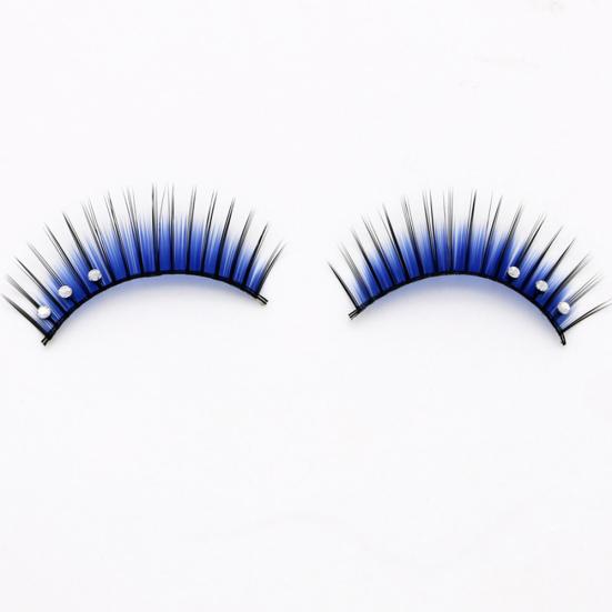 5 perechi de strasuri cu sclipici, duble culori, instrument de machiaj pentru petrecere pentru gene artificiale