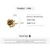 Vintage Rose Ring 3D Oversized Ring Elegant Double-Finger Ring  for Women