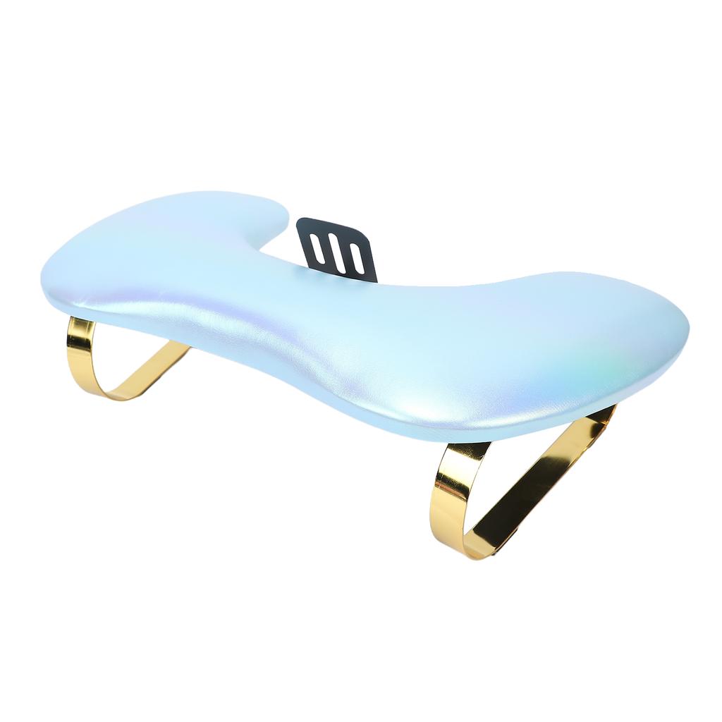Nail Arm Rest for Nail Tech U Shaped PU Lther Manicure Arm Rest with   Phone Stand
