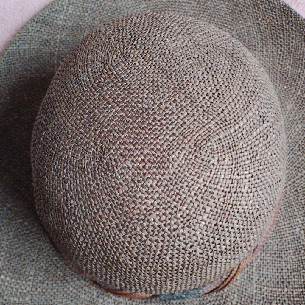 Used CHIYODA CHAPEAUX Straw Hat Salon Du Uchida Hat Brown
