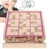 Wooden Chess Game with Consecutive Numbers for Children Logical Training Educational Gaming