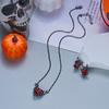 Gothic Punk Skull Claw Heart Pendant Necklace for Women Men Personality Dark Fantasy Geometric Necklace Halloween Jewelry Gifts