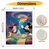 Disney magic wizard Mickey and Minnie digital oil painting art painting handmade diy home decorations