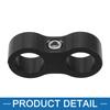 A ABSOPRO Car Hose Separator Clamp AN8 Fuel Line Connector for Fuel Hose Aluminum Alloy (Set of 2)