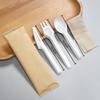 Eco-Friendly Disposable Pulp Cutlery Set with Napkins