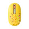 EGRET HappiE Bluetooth Rechargeable Silent Wireless Compatible with 3 Cute and LED Illumination (Lemon) EM23-H3 & 2.4G Mouse, PCs, 3-Level DPI,