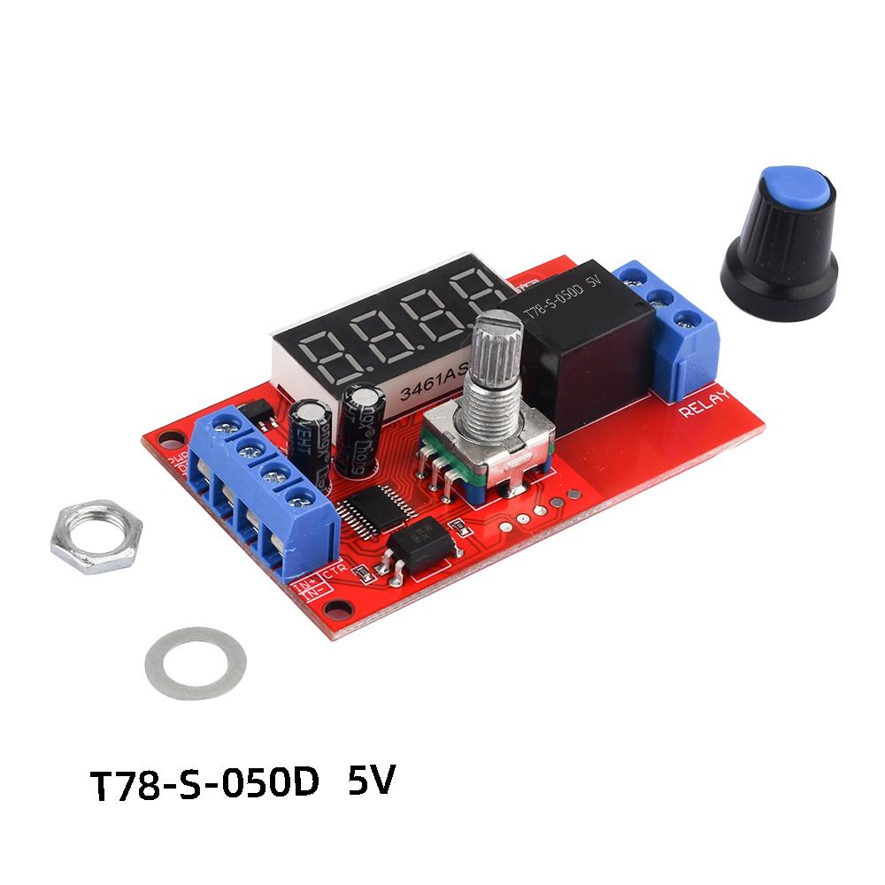 DC 5V 12V 24V 60mA Adjustable Time Delay Relay Module LED Digital Timming Relay Timer Delay Trigger Switch Timer Control Switch