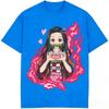Demon Slayer Nezuko Kanroji T-Shirt 2026 Summer New Anime Print Loose Casual Children's Short-Sleeve Top