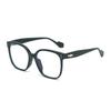 New anti-blue glasses, men's and women's tide transparent flat glasses, fashionable, small face, can be matched with degree plain artifact