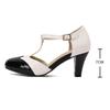 Fashion Women T-tied High Heels Mary Janes Pumps Retro Lolita Shoes Buckle Strap Wedding Bridal Shoes mujer bombas Size 34-46 Spring New