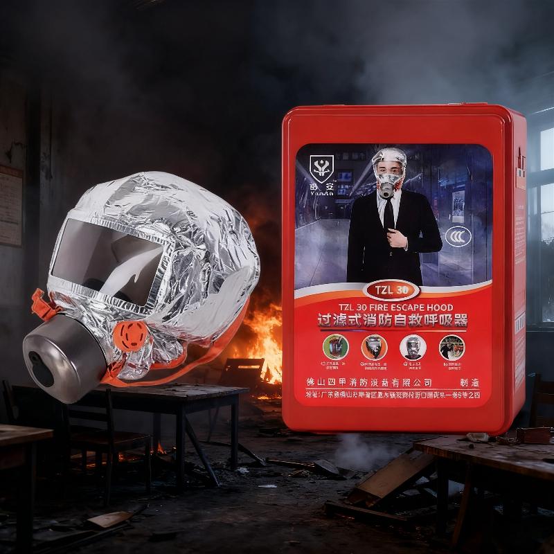 Protective Mask Filter Type Fire Breathing Apparatus Fire Safety Breathing Apparatus Smoke Filtering Products Safety Accessories