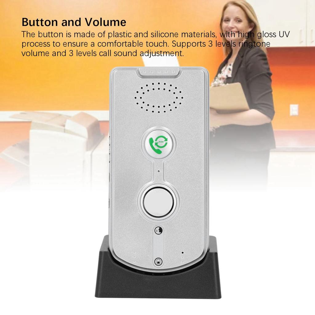 Wireless Intercom System 2 Way Voice Caller 1000M Long Range Bidirectional Communicating Pager Silver Wireless Voice Caller