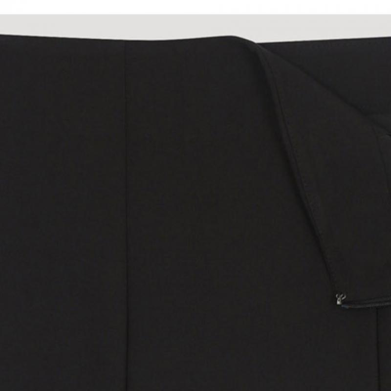 [She S miSS] Leather Point Pleated Skirt SwwSko11040 Bk