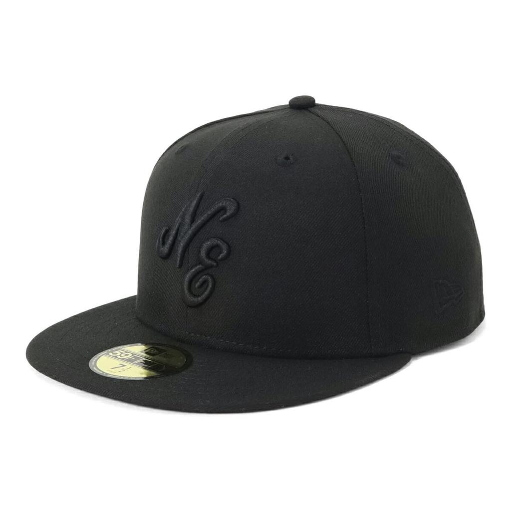 New Era Cap 59FIFTY NE Logo Tonal Color Black 7 5950 CLASSIC NE TONAL PACK BLK 3/8