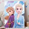 Disney Pearl Painting Frozen Princess Handmade DIY Pearl Gem Painting Pictures Crafts Special Shape Home Wall Decoration