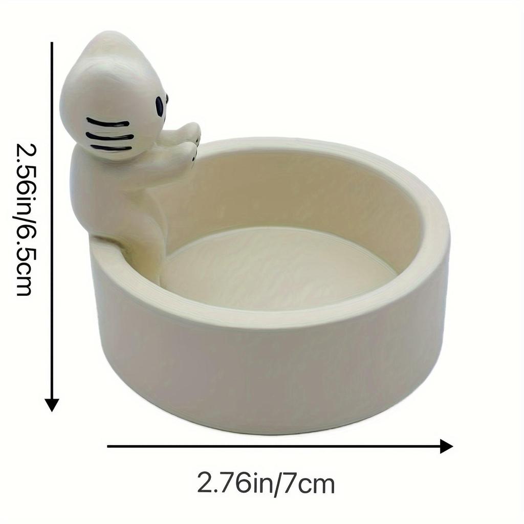 Uroczy świecznik z kotkiem i pandą - Ręcznie robiona ceramika, dekoracja stołu, idealny do domowej atmosfery i na prezenty