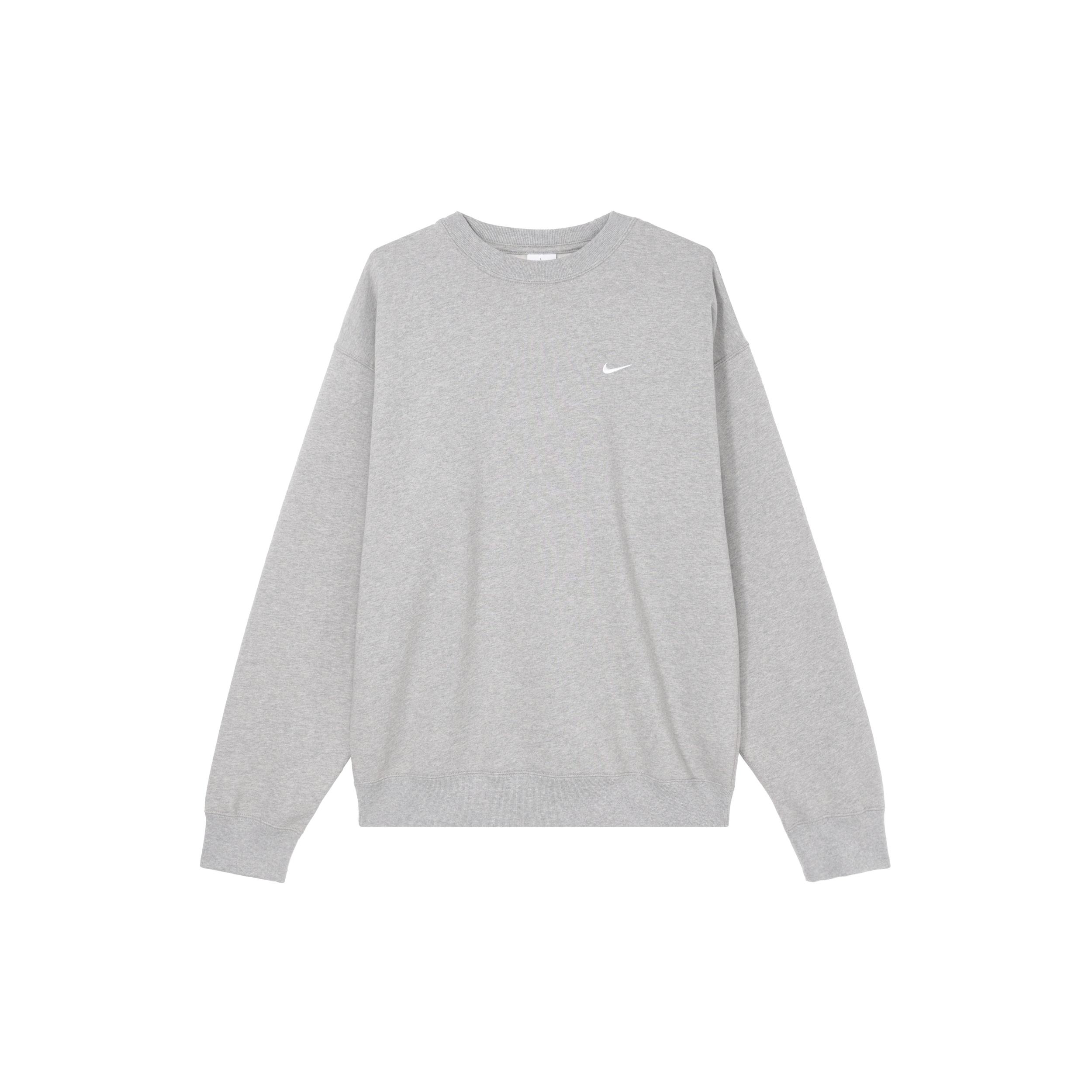 Nike Lab Swoosh Fleece Crewneck  Grey  Men s DX1362-063 M