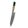 8 Inch Kiritsuke Knife 67-layers Damascus Steel Blade Chef Cleaver Meat Slicing Vegetables Kitchen Knives Resin & Wood Handle