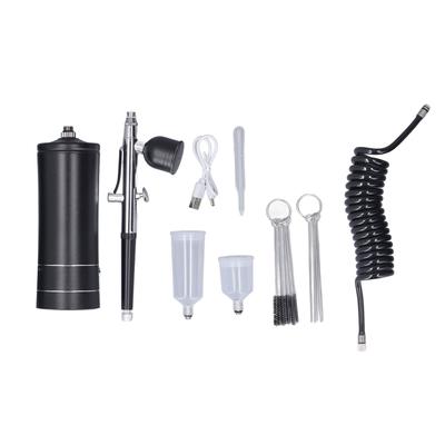 Kabelloses Airbrush-Set mit verstopfungsfreiem Hochdruckmodus (2 PSI) und Sauerstoffinjektionsgerät mit Reinigungsfunktion