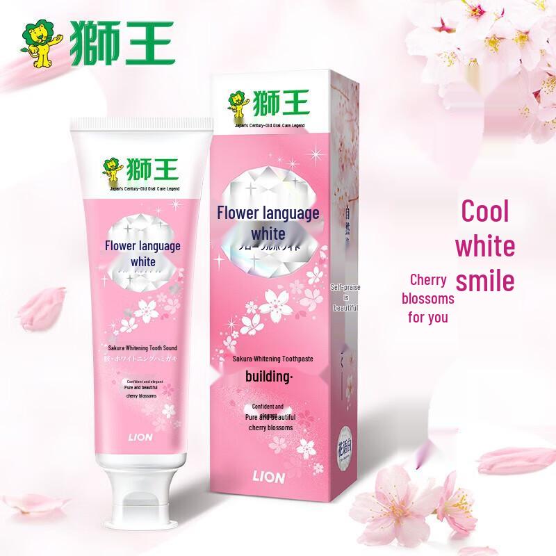 Lion Blossom White Cherry Blossom Whitening Toothpaste