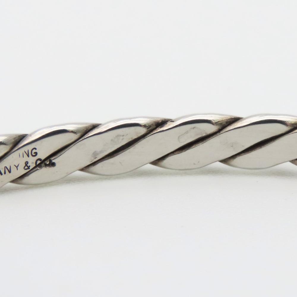 Used TIFFANY&Co. Bracelet Knife Edge Twist Sterling Silver 11.0g Silver Bangle